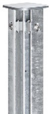 Austausch - Eckpfosten Typ QVAE für Zaunhöhe 0,80 m verzinkt