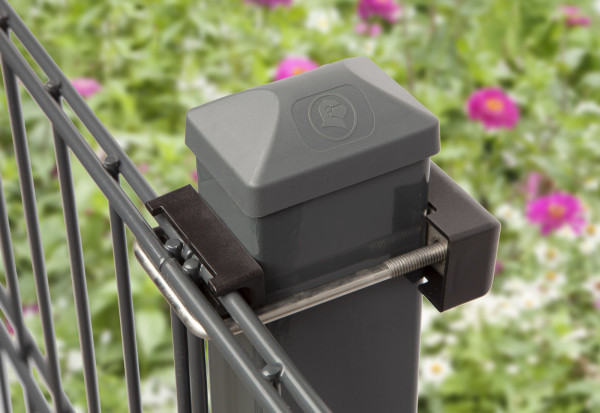 Pfosten Typ UG für Zaunhöhe 0,60 m RAL6005
