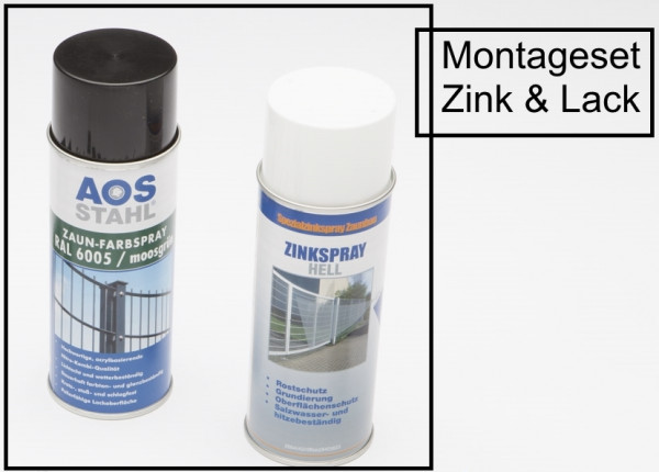 Montageset - Zink & Lack RAL 7016 anthrazit