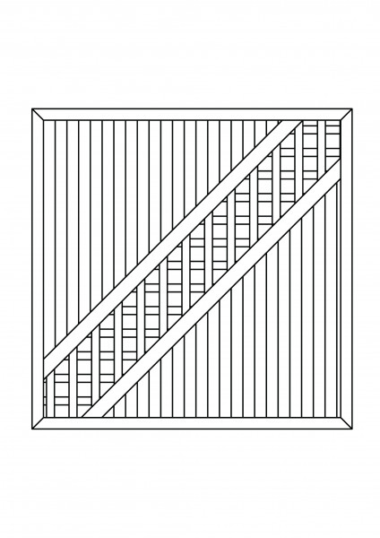 Kombi-Element Diagonale, "Sondermaß" bis maximal B = 1,80 x H = 1,80 m