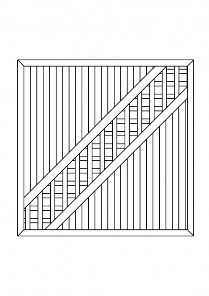 Kombi-Element Diagonale B = 1,80 x H = 1,80 m