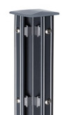 Eckpfosten Typ P-fix für Zaunhöhe 1,83 m RAL 7016