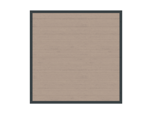 Alu-Resysta-Sichtschutz rechteckig B = 1,80 x H = 1,80 m