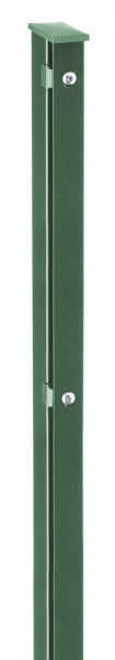 Eck-Pfosten Typ QVAPE für Zaunhöhe 1,60 m RAL6005