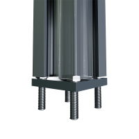 Fußplatte ohne Überstand RAL 7016 FS Fußplatte ohne Überstand RAL 7016 FS