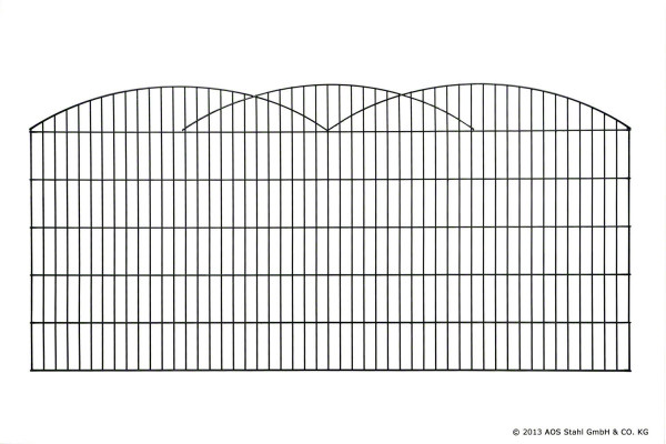 Schmuckzaun INNSBRUCK H= 0,80 m RAL6005