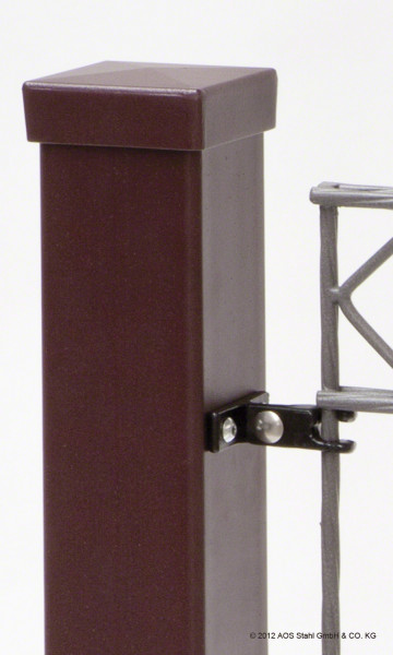 Pfosten Typ LP80 für Zaunhöhe 1,00 m Eisenglimmer DB703