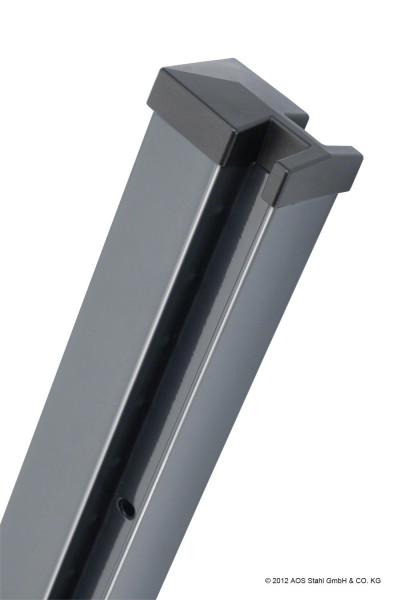 Pfosten Typ HP (MO) für Zaunhöhe 0,80 m RAL7016