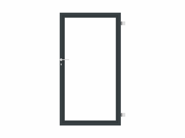 Sichtschutz-Tür einflügelig B = 1,00 x H = 1,80 m anthrazitgrau