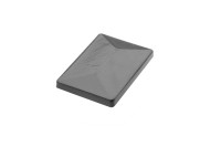 Alu-Abdeckkappe mit Überstand für Typ A  RAL7016 Alu-Abdeckkappe mit Überstand für Typ A  RAL7016