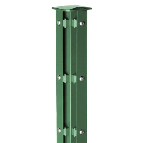 Austausch - Eckpfosten Typ A für Zaunhöhe 0,80 m RAL6005