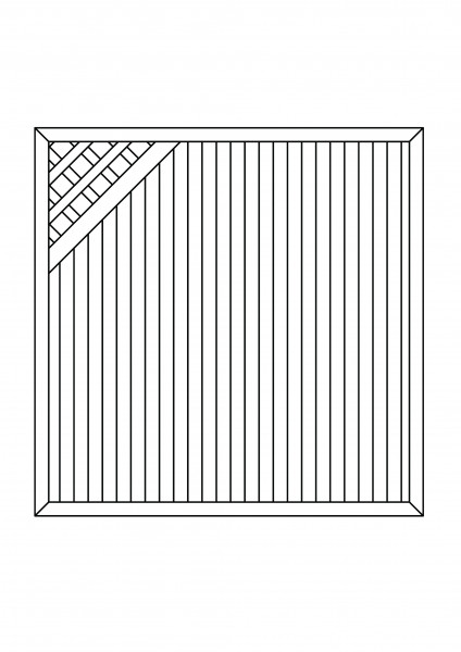 Kombi-Element Ecke B = 1,80 x H = 1,80 m