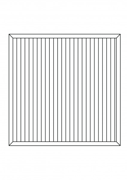 Sichtschutz-Element rechteckig "Sondermaß" bis maximal B = 1,80 x H = 1,80 m