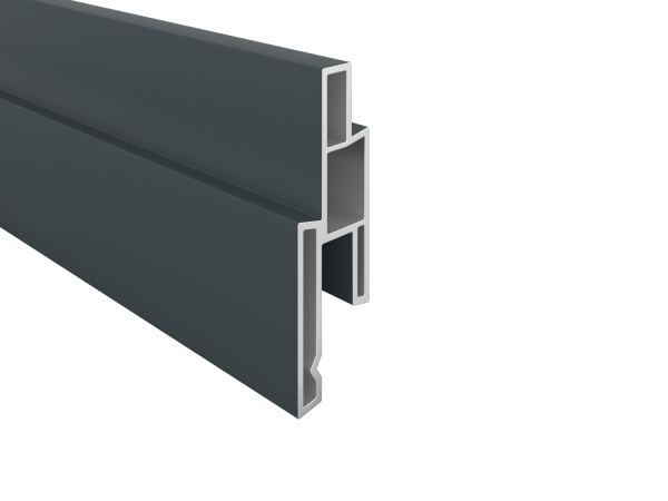 PVC- Designprofil 25 x 14 mm, 1,76 m lang,