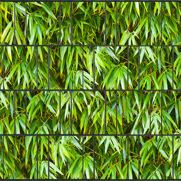 Motiv Bambus Blätter Individuelle Zaunfolie PES