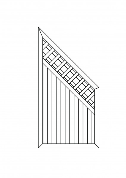 Kombi-Element, Abschluss B = 0,90 x H = 1,80/0,90 m