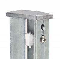 Pfosten Typ XAA für Zaunhöhe 2,00 m verzinkt Pfosten Typ XAA für Zaunhöhe 2,00 m verzinkt