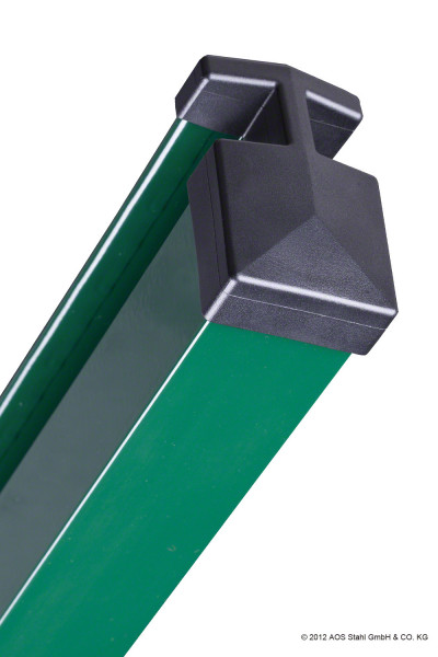 Pfosten Typ HP (MO) für Zaunhöhe 1,00 m RAL6005