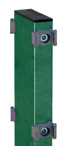 Gabionen-Doppelpfosten für Zaunhöhe 1430mm RAL 6005