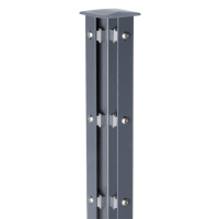 Eckpfosten Typ A für Zaunhöhe 1,00 m RAL7016 Eckpfosten Typ A für Zaunhöhe 1,00 m RAL7016