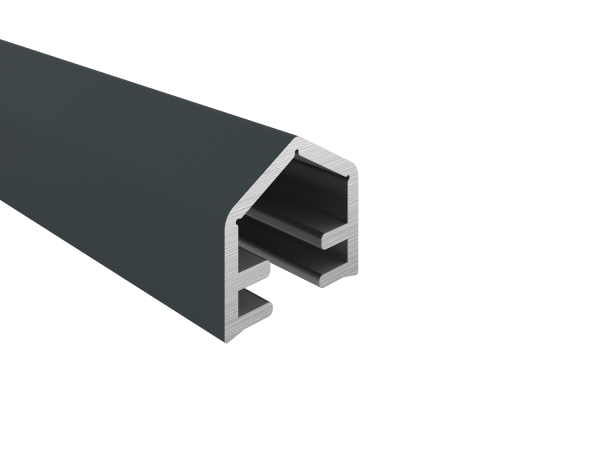 Alu-Abdeckleiste 17 x 15 mm, 2,00 m anthrazit