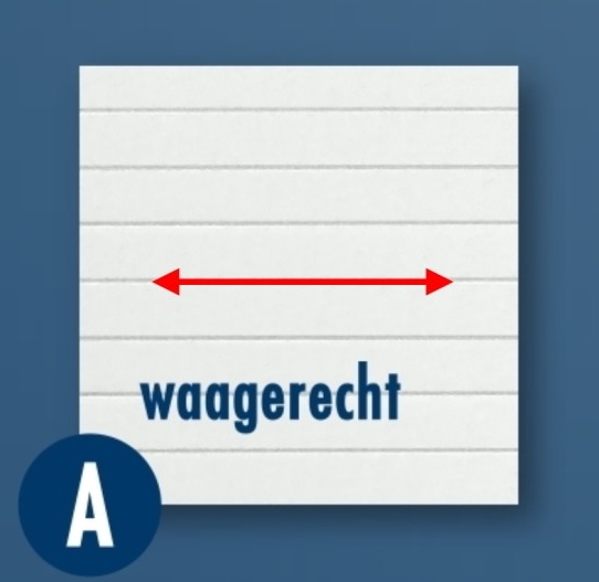 waagerecht