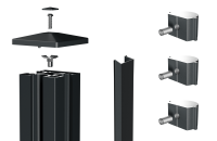 Vorschau: VIDUAL Alu-Mittelpfosten: zum Aufdübeln, H= 1,4 m, RAL 7016 FS Vorschau: VIDUAL Alu-Mittelpfosten: zum Aufdübeln, H= 1,4 m, RAL 7016 FS