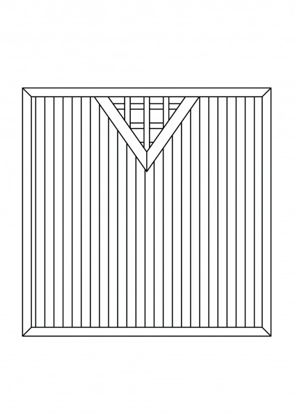 Kombi-Element V-Einsatz, "Sondermaß" bis maximal B = 1,80 x H = 1,80 m