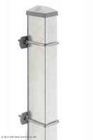 Pfosten Typ U für Zaunhöhe 1,20 m verzinkt Pfosten Typ U für Zaunhöhe 1,20 m verzinkt