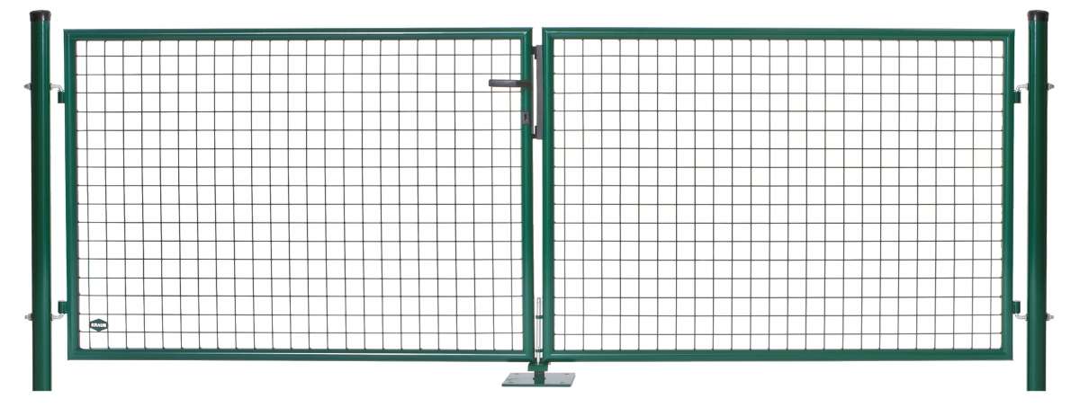 GartenDoppeltor B=3,04 m H=1,75 m grün zaunkaufen.de