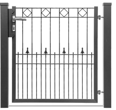 Schmucktor PARIS 1-flgl. H=1,00 m, B=1,00 m RAL 7016