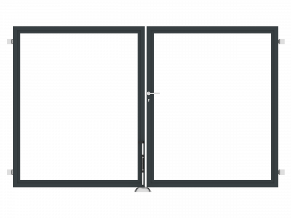 Sichtschutz-Doppeltor zweiflügelig B = 3,00 x H = 1,80 m