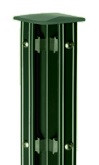 Austausch - Eckpfosten Typ P-fix für Zaunhöhe 1,60 m RAL 6005 zum Standardpfosten