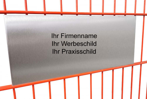 Zaunschild, Firmenschild, Werbeschild