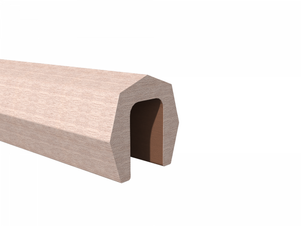 Resysta Abdeckleiste 17 x 17 mm, 1,76 m lang