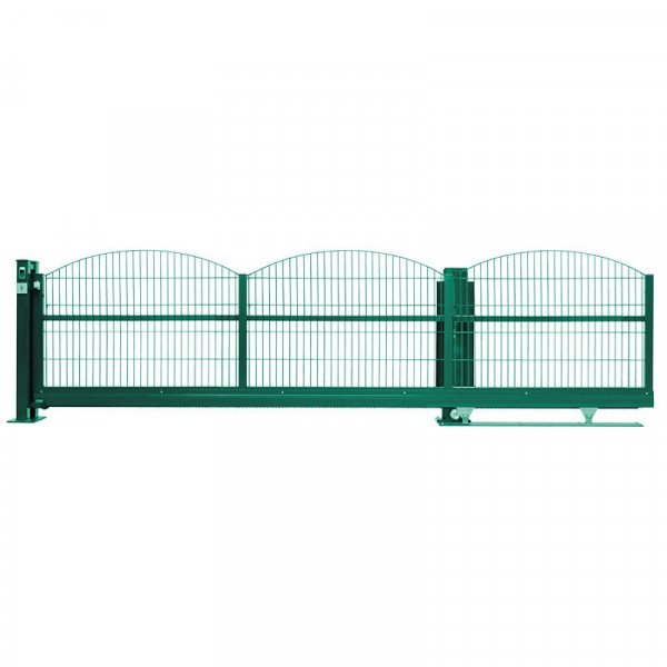 Freitragendes Schiebetor V-Star-F60 - 4500x1000 mm - INNSBRUCK 6/6/6 mm - Schiebetor Handbetrieb