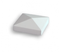 PVC-Pfostenkappe Pyramide 87x87 mm Weiß PVC-Pfostenkappe Pyramide 87x87 mm Weiß