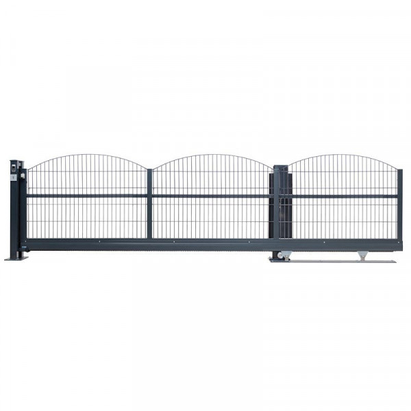 Freitragendes Schiebetor V-Star-F60 - 3000x1400 mm - INNSBRUCK 6/6/6 mm - Schiebetor Handbetrieb