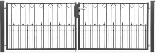 Schmucktor PARIS 2-flgl. H=1,00 m, B=3,22 m DB 703