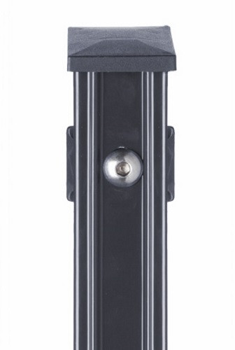 Pfosten Typ P-fix für Zaunhöhe 1,83 m RAL 7016