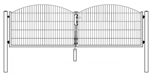 Tor SYDNEY / INNSBRUCK 2-flügelig H=0,80 m LW=3,30 m RAL7016