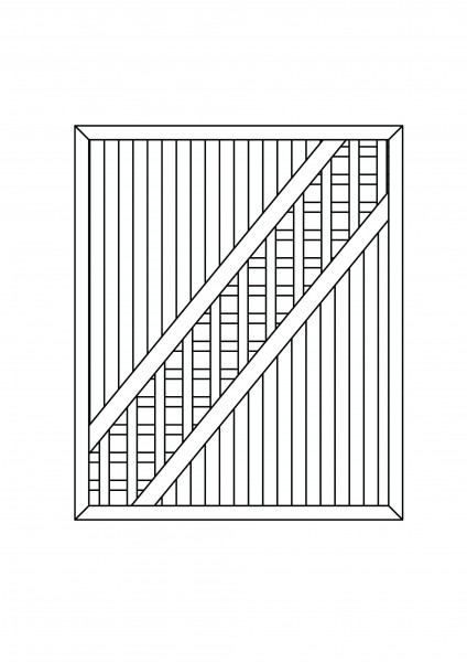 Kombi-Element Diagonale B = 1,50 x H = 1,80 m