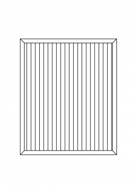 Sichtschutz-Element rechteckig B = 1,50 x H = 1,80 m