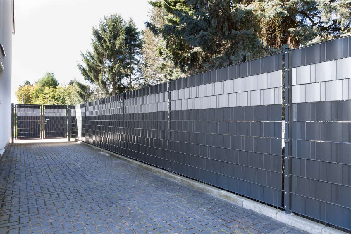 Blickdicht Rolle silber a 35 lfd.m. Sichtschutz BLICKDICHT