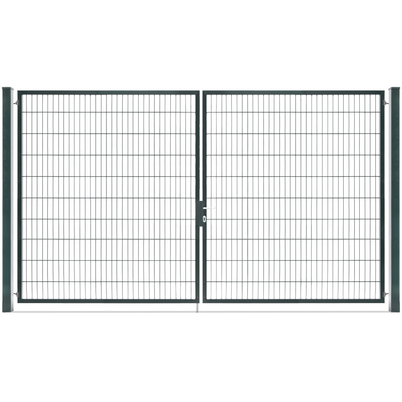 CT2 LW=3,56 m H=2,00 m RAL7016 zaunkaufen.de