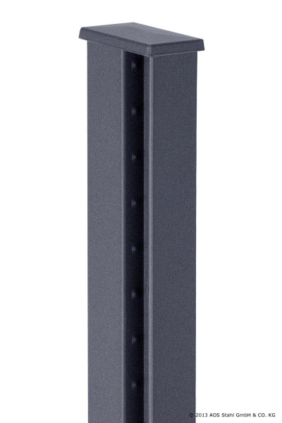 Pfosten Typ HP-LP für Zaunhöhe 0,80 m Rosteffekt
