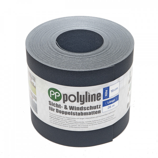 IPPI Polyline 190 mm Breit, Rolle 26 lfd.m. Farbe anthrazit