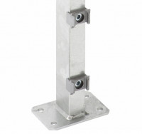 Pfosten Typ A für Zaunhöhe 1,00 m verzinkt mit Fußplatte Pfosten Typ A für Zaunhöhe 1,00 m verzinkt mit Fußplatte